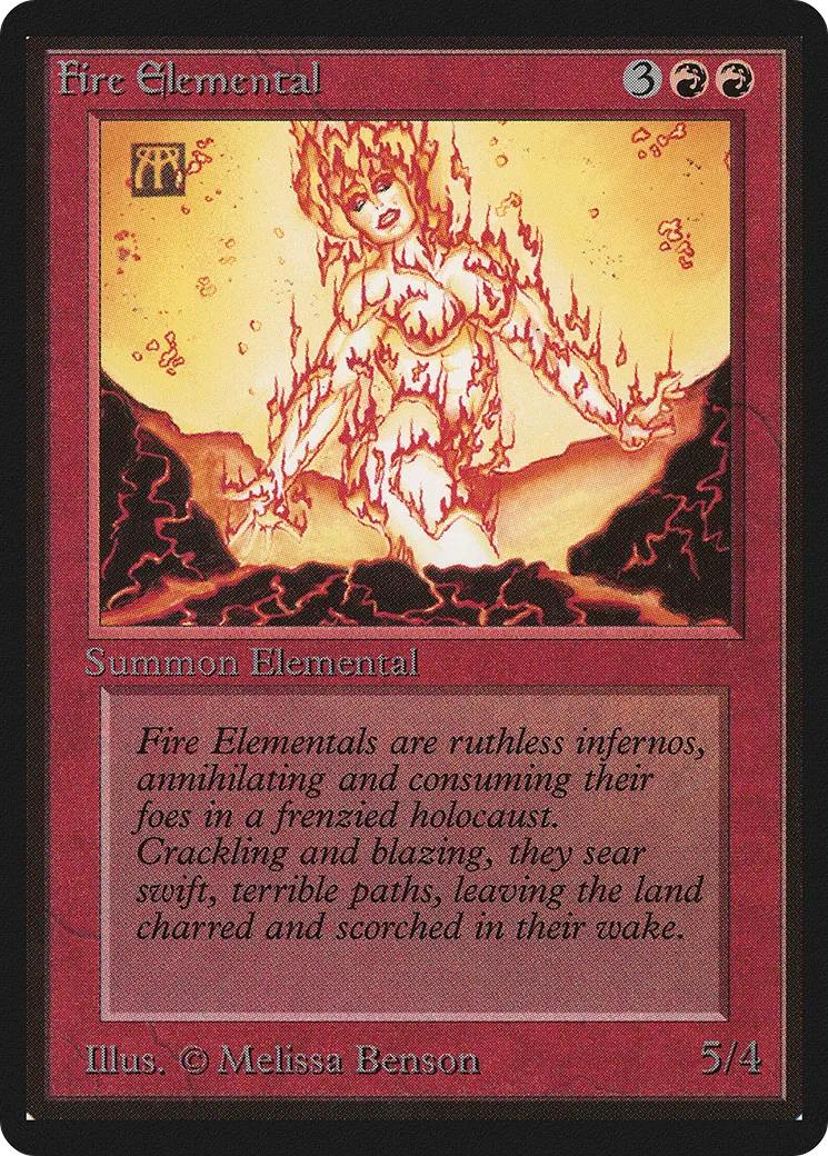 Élémental de feu — Limited Edition Beta — Magic: The Gathering