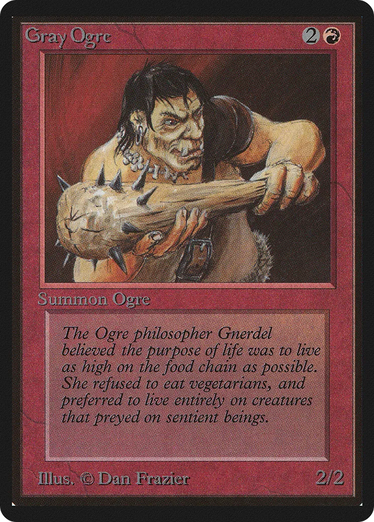 Ogre gris — Limited Edition Beta — Magic: The Gathering