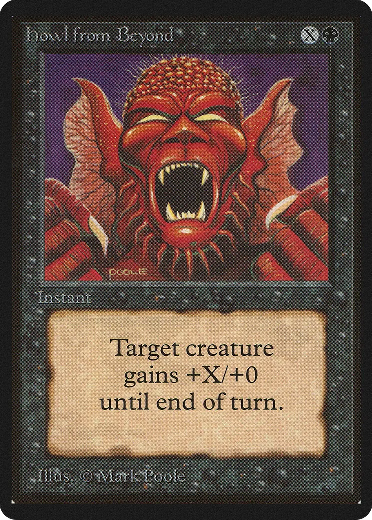 Rugissement de l'au-delà — Limited Edition Beta — Magic: The Gathering