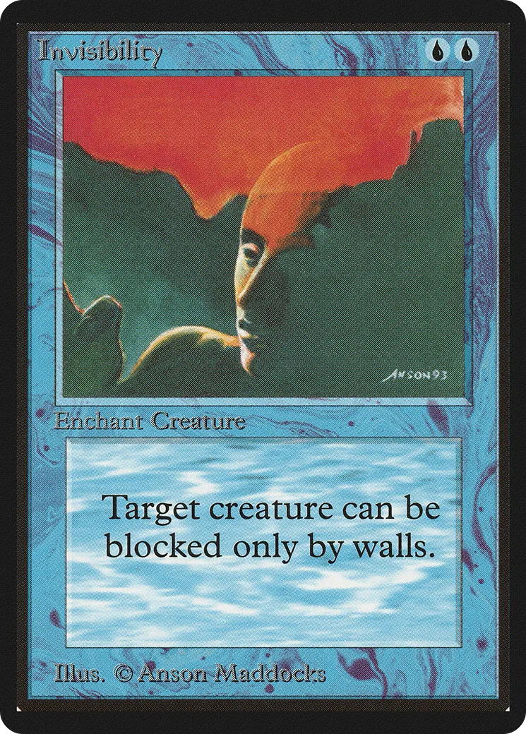 Invisibilité — Limited Edition Beta — Magic: The Gathering