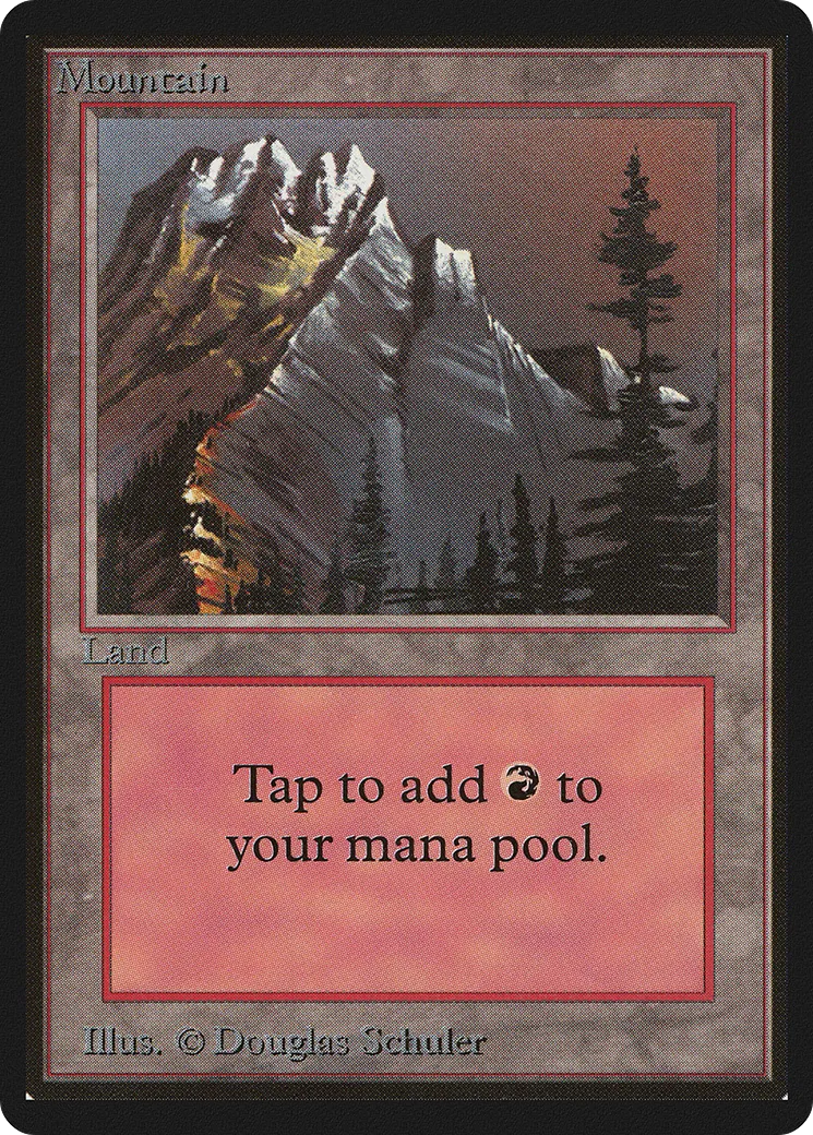 Mountain — Limited Edition Beta — Magic: The Gathering