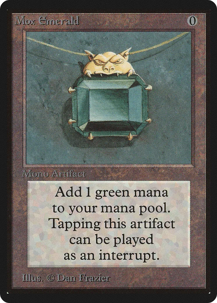 Mox Emerald — Limited Edition Beta — Magic: The Gathering