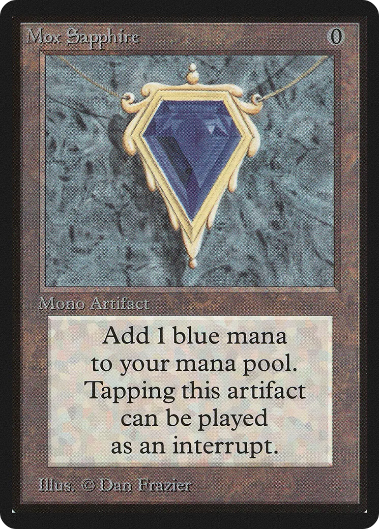 Mox Sapphire — Limited Edition Beta — Magic: The Gathering