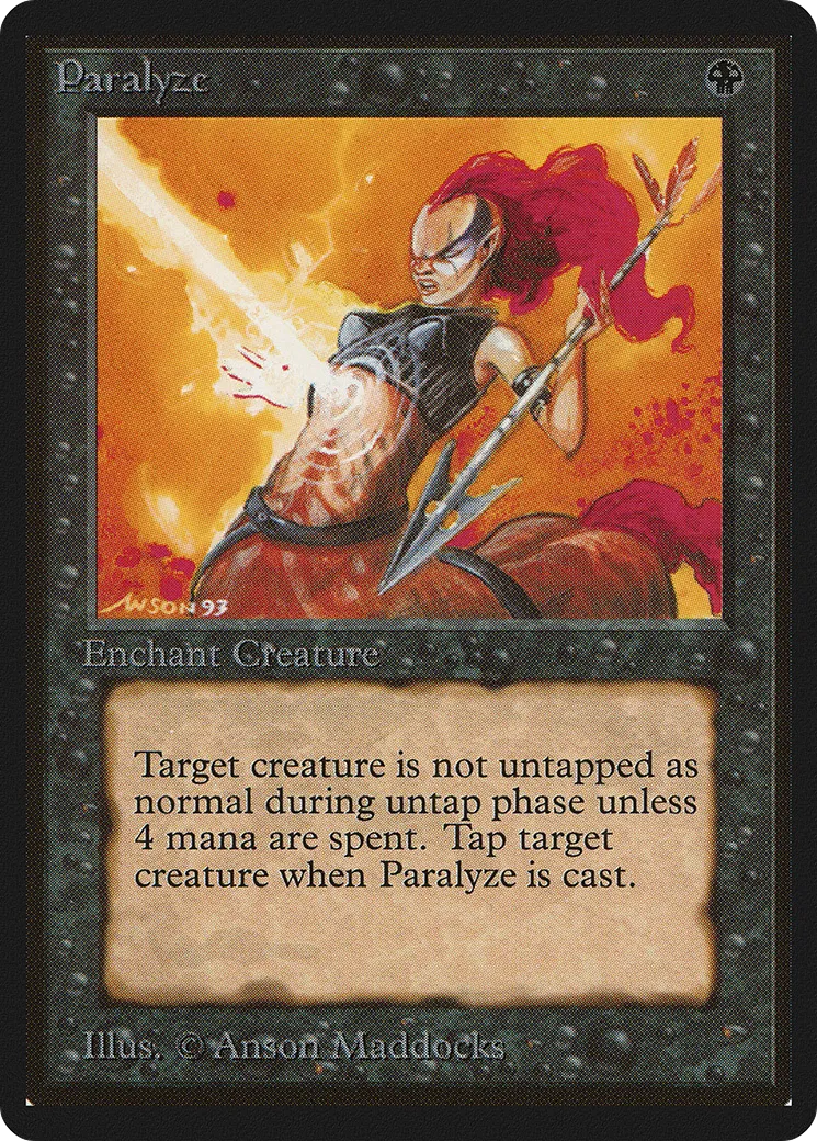 Paralysie — Limited Edition Beta — Magic: The Gathering