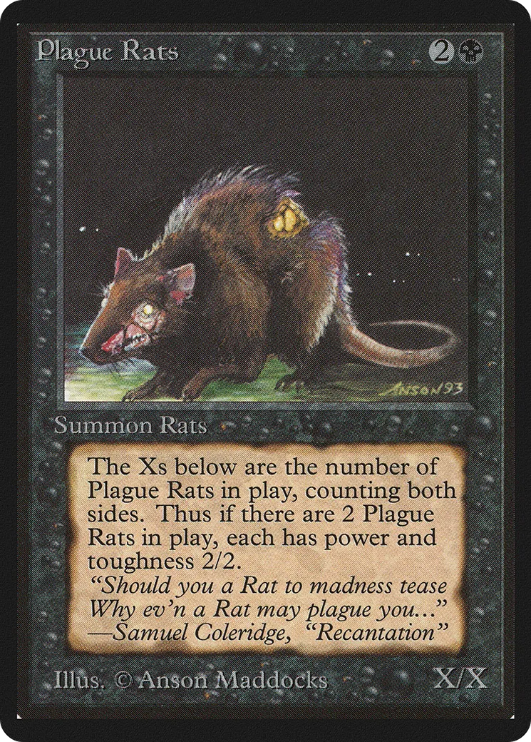 Rats de la peste — Limited Edition Beta — Magic: The Gathering