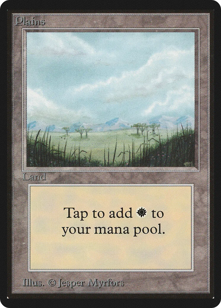 Plains — Limited Edition Beta — Magic: The Gathering
