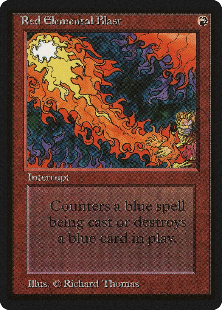 Salve élémentaire rouge from Limited Edition Beta - Magic: The Gathering