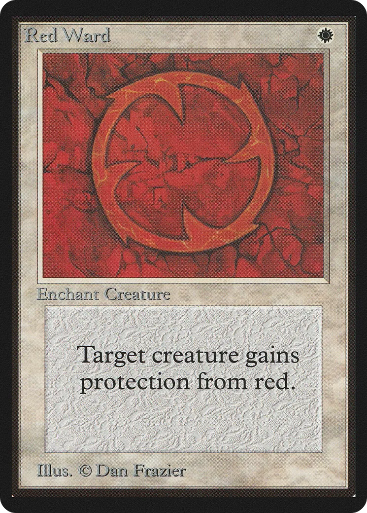 Rune de garde rouge — Limited Edition Beta — Magic: The Gathering