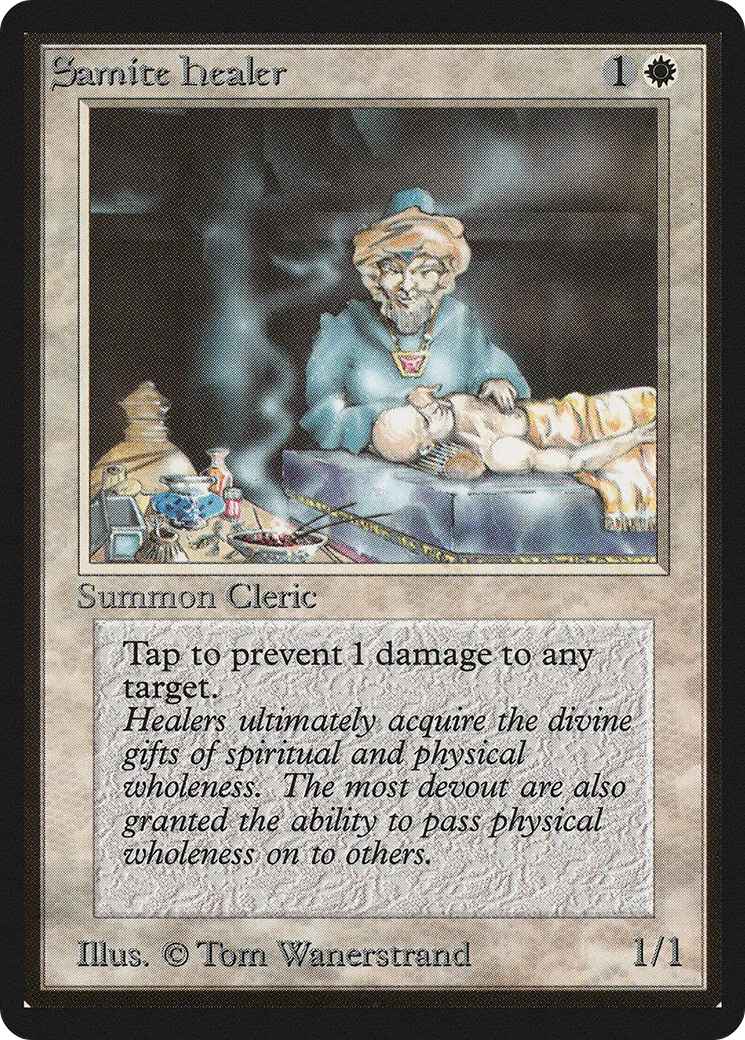 Guérisseur sanctif — Limited Edition Beta — Magic: The Gathering