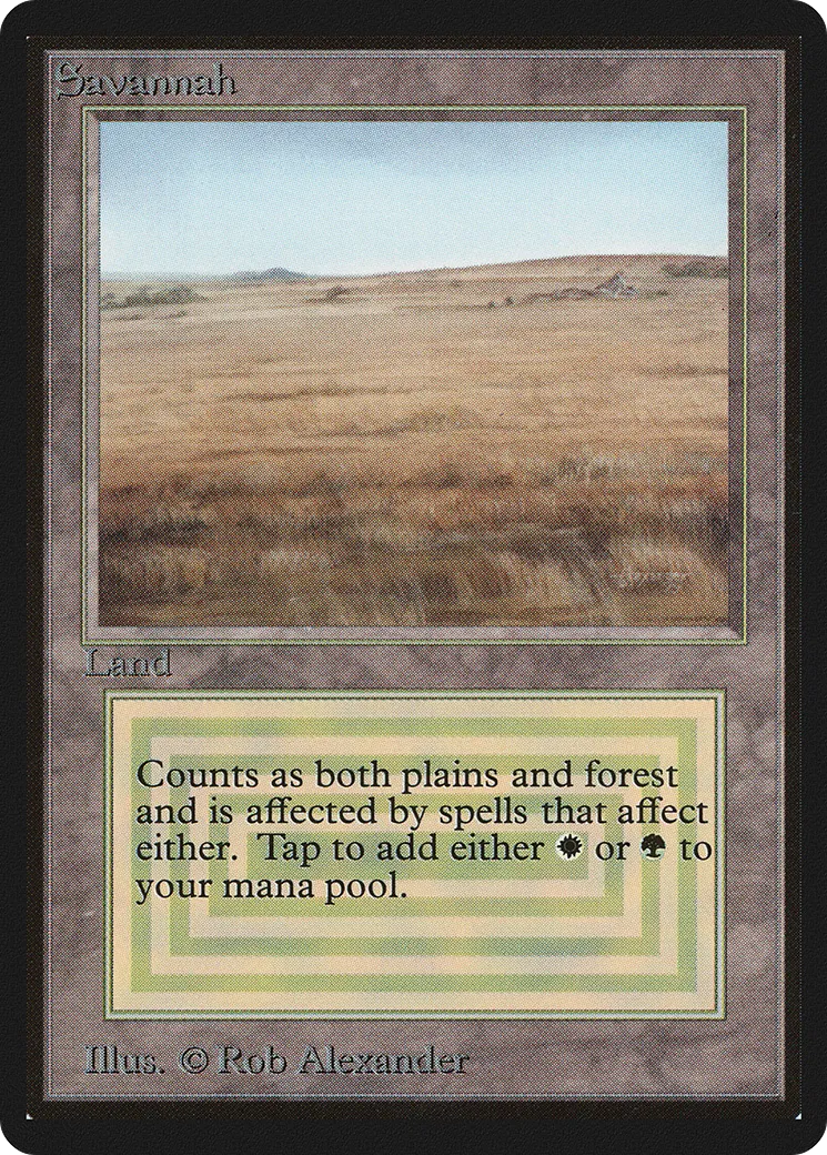 Savannah — Limited Edition Beta — Magic: The Gathering
