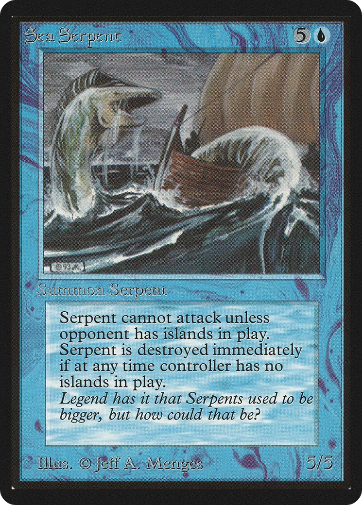 Grand serpent de mer — Limited Edition Beta — Magic: The Gathering