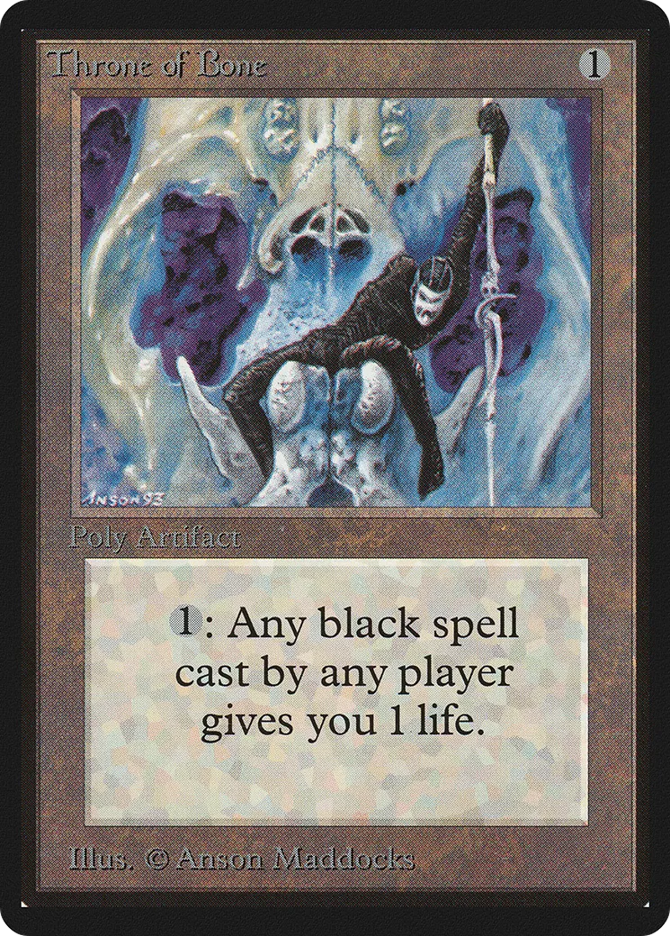 Trône d'os — Limited Edition Beta — Magic: The Gathering