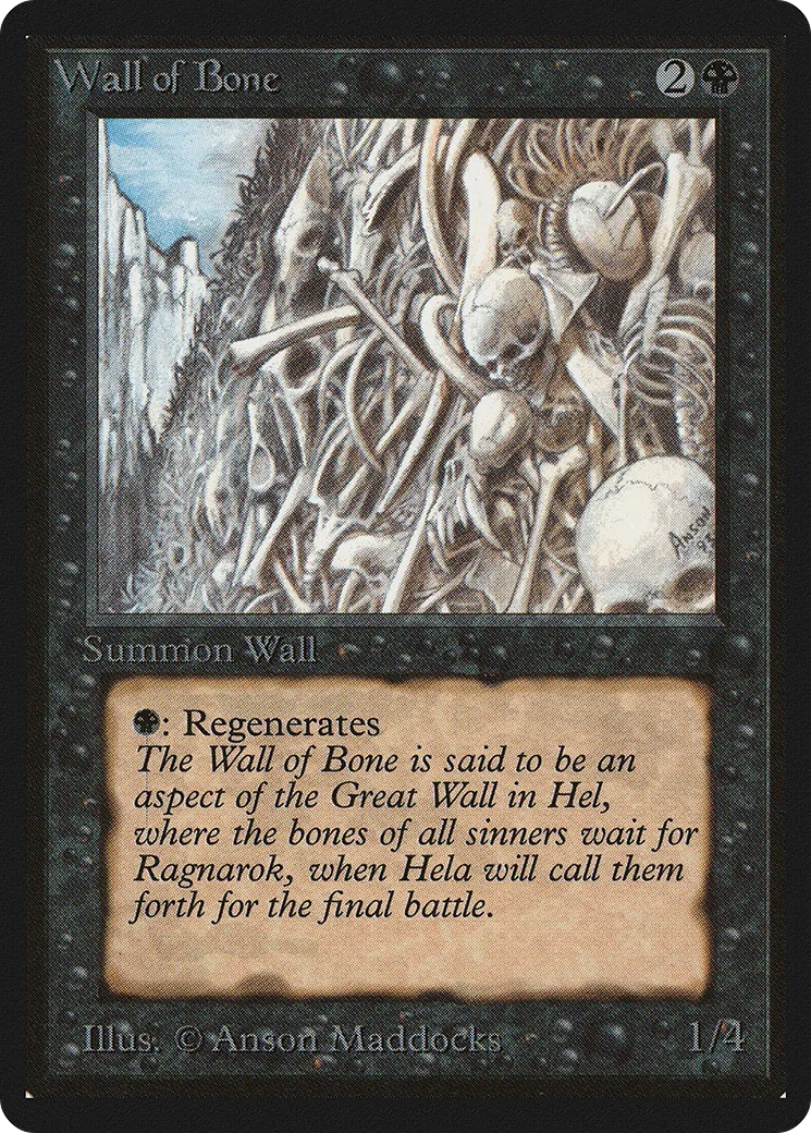 Mur d'ossements — Limited Edition Beta — Magic: The Gathering
