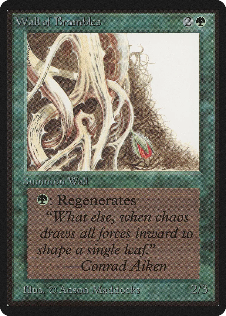 Mur de ronces — Limited Edition Beta — Magic: The Gathering
