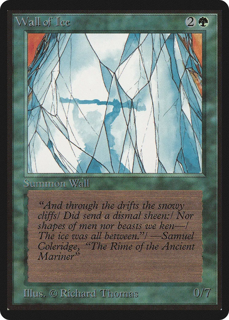 Mur de glace — Limited Edition Beta — Magic: The Gathering