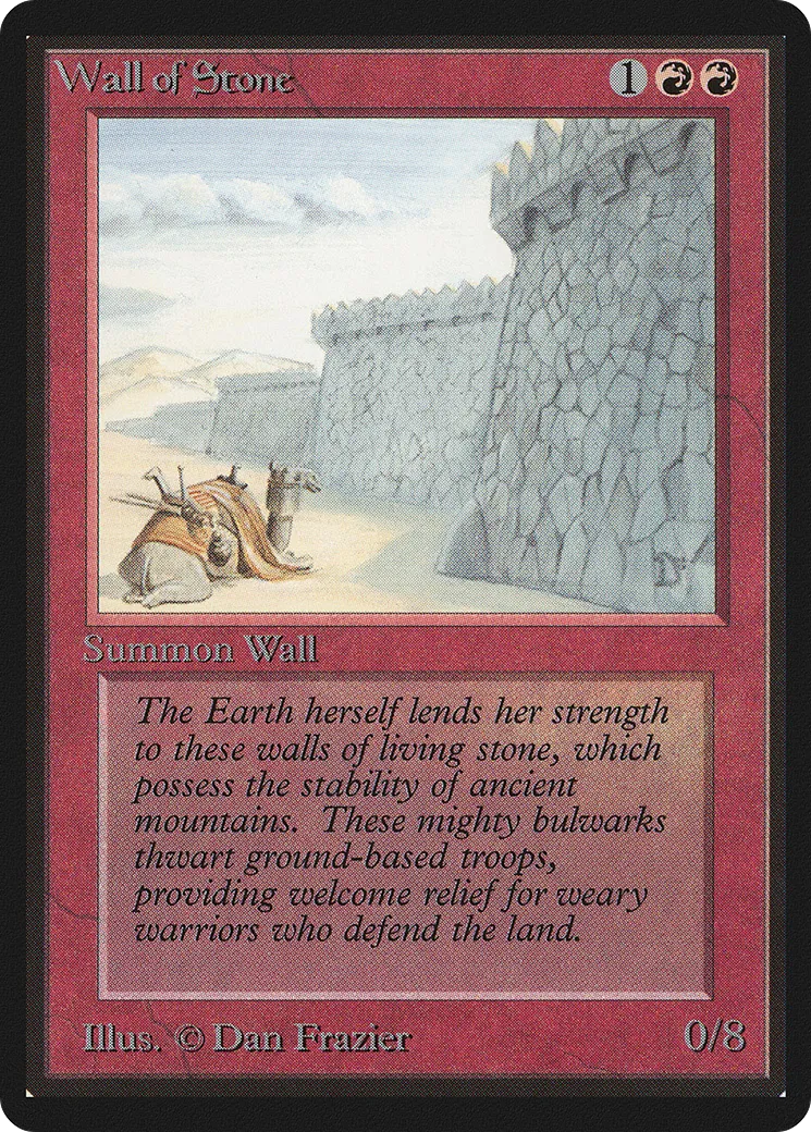 Wall of Stone — Limited Edition Beta — Magic: The Gathering