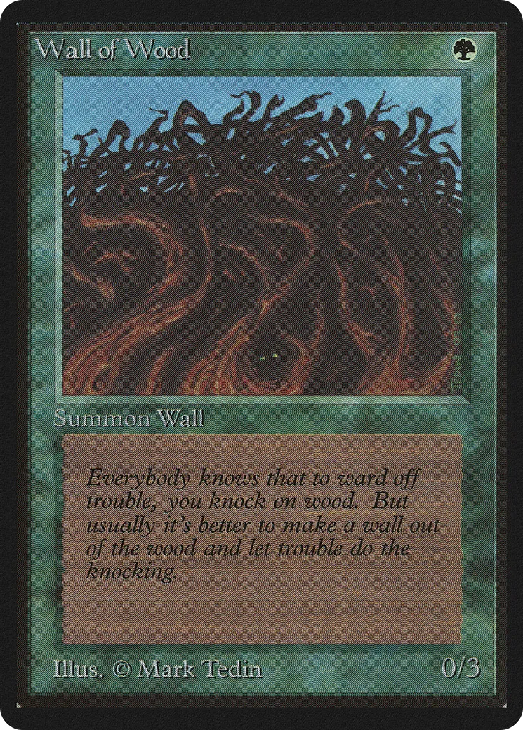 Wall of Wood — Limited Edition Beta — Magic: The Gathering