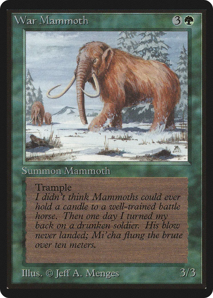 War Mammoth — Limited Edition Beta — Magic: The Gathering
