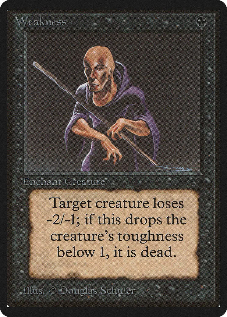 Faiblesse — Limited Edition Beta — Magic: The Gathering