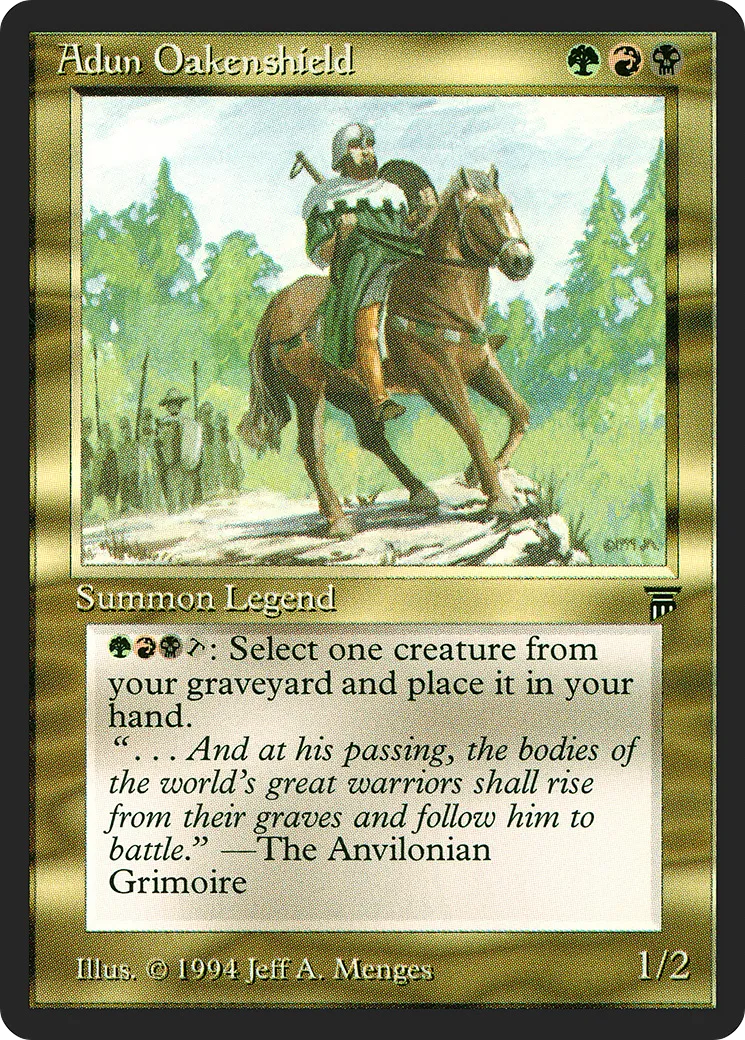 Adun Oakenshield — Legends — Magic: The Gathering