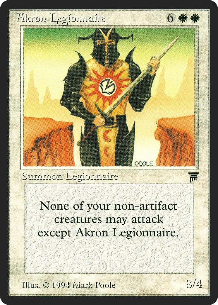 Akron Legionnaire — Legends — Magic: The Gathering