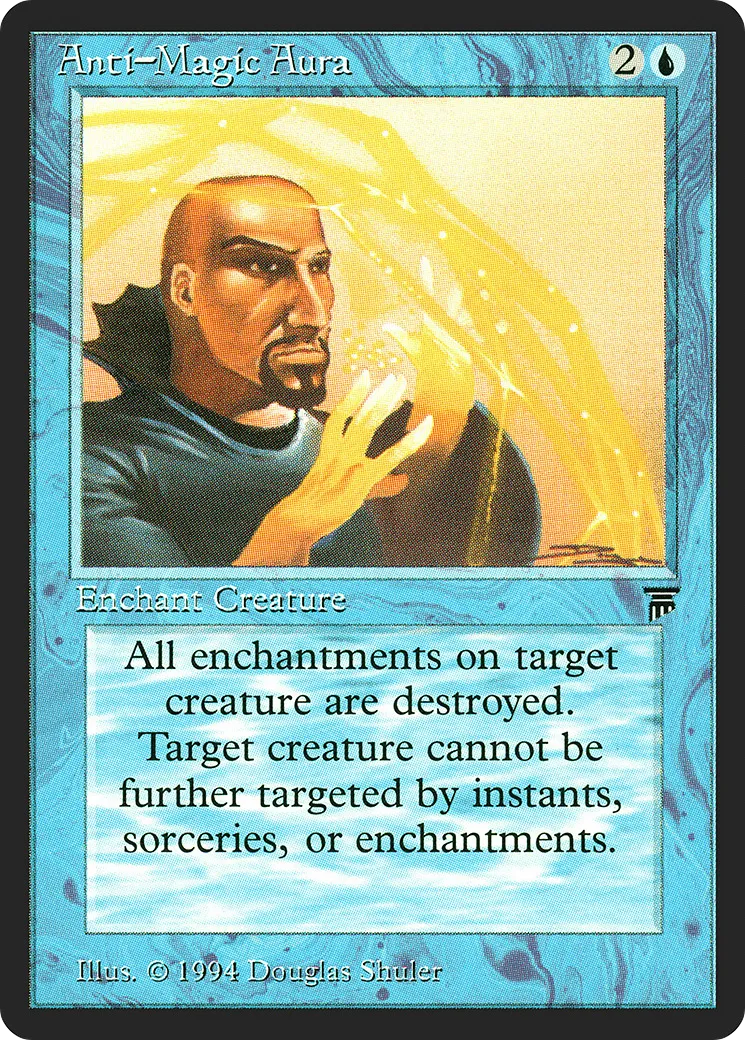 Anti-Magic Aura — Legends — Magic: The Gathering