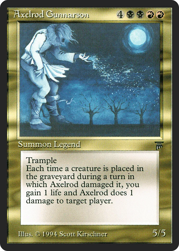 Axelrod Gunnarson — Legends — Magic: The Gathering
