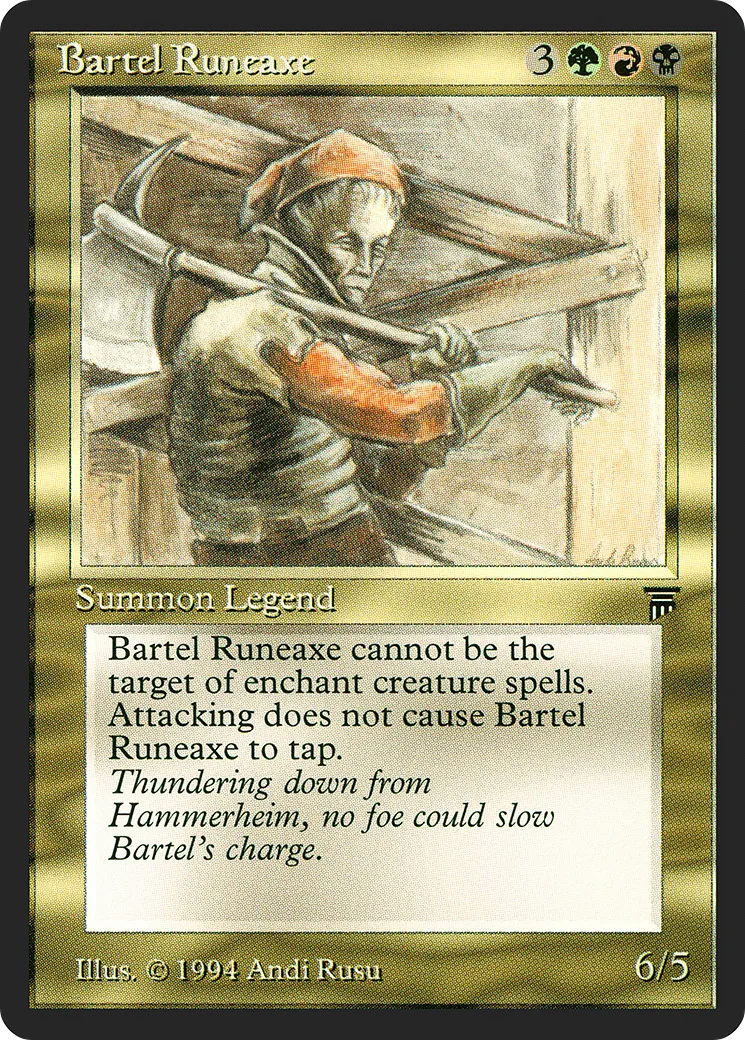 Bartel Runeaxe — Legends — Magic: The Gathering