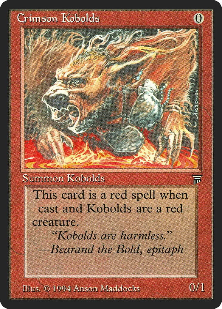 Crimson Kobolds — Legends — Magic: The Gathering