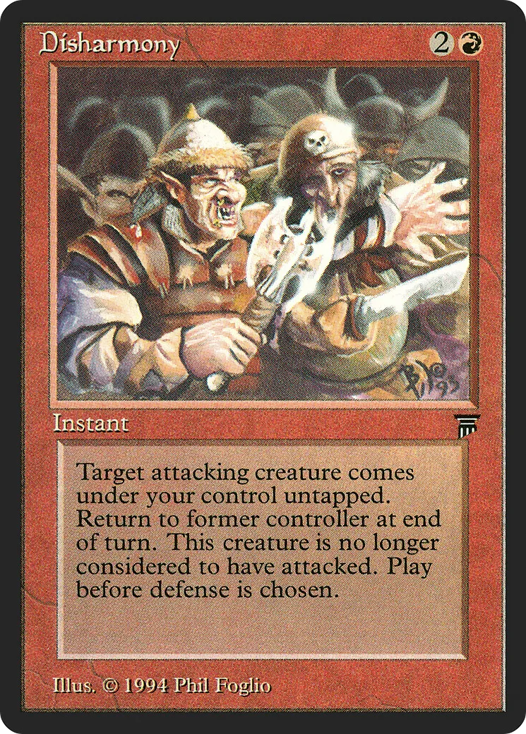 Disharmony — Legends — Magic: The Gathering