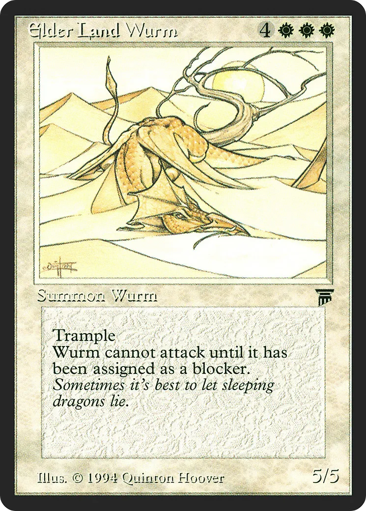 Elder Land Wurm — Legends — Magic: The Gathering