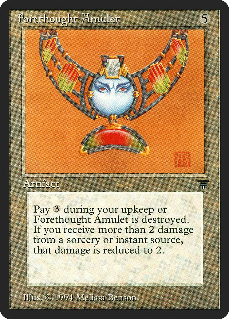 Forethought Amulet — Legends — Magic: The Gathering