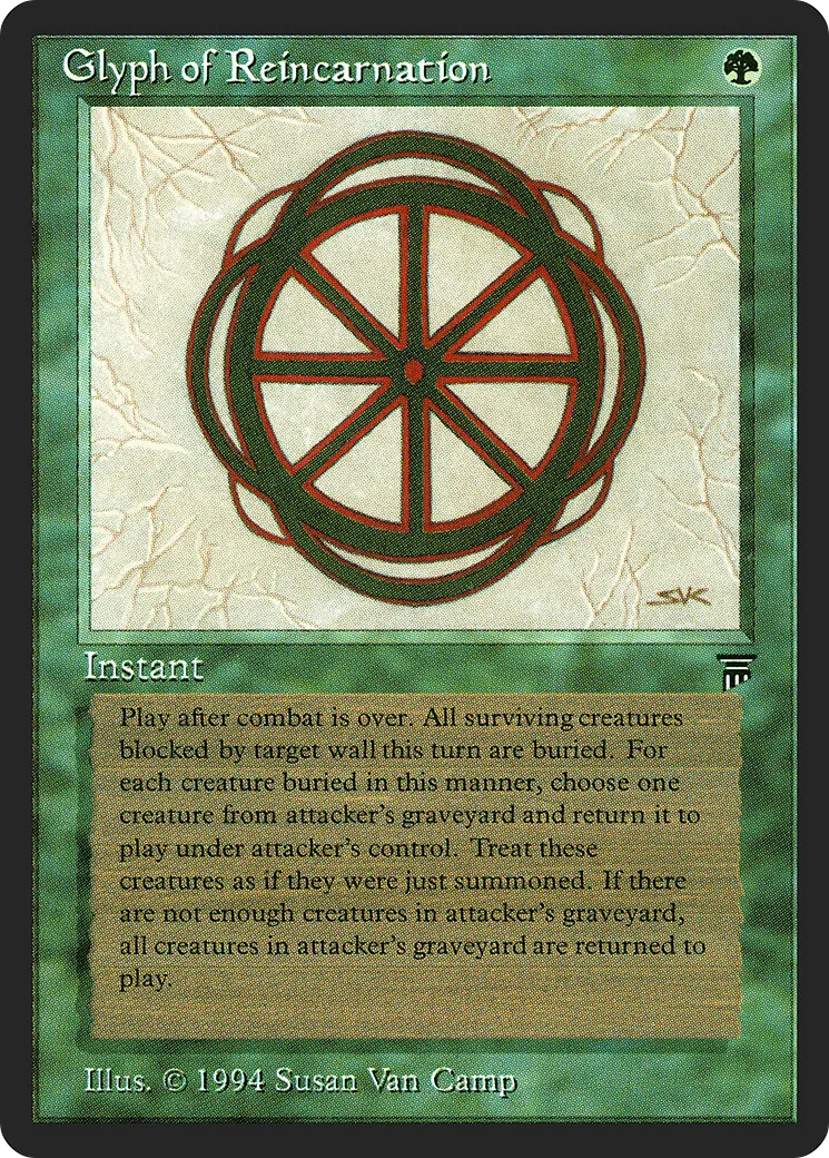 Glyph of Reincarnation — Legends — Magic: The Gathering