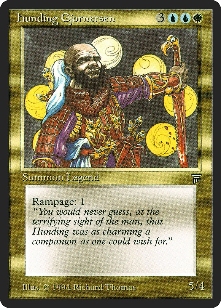 Hunding Gjornersen — Legends — Magic: The Gathering