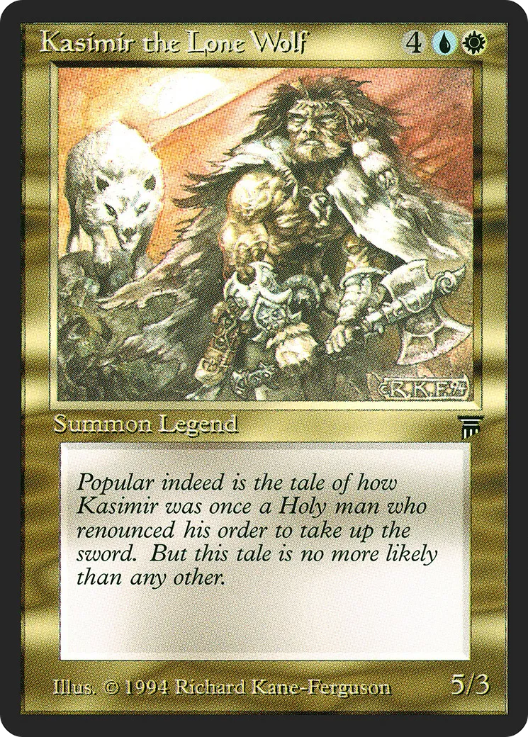 Kasimir the Lone Wolf — Legends — Magic: The Gathering