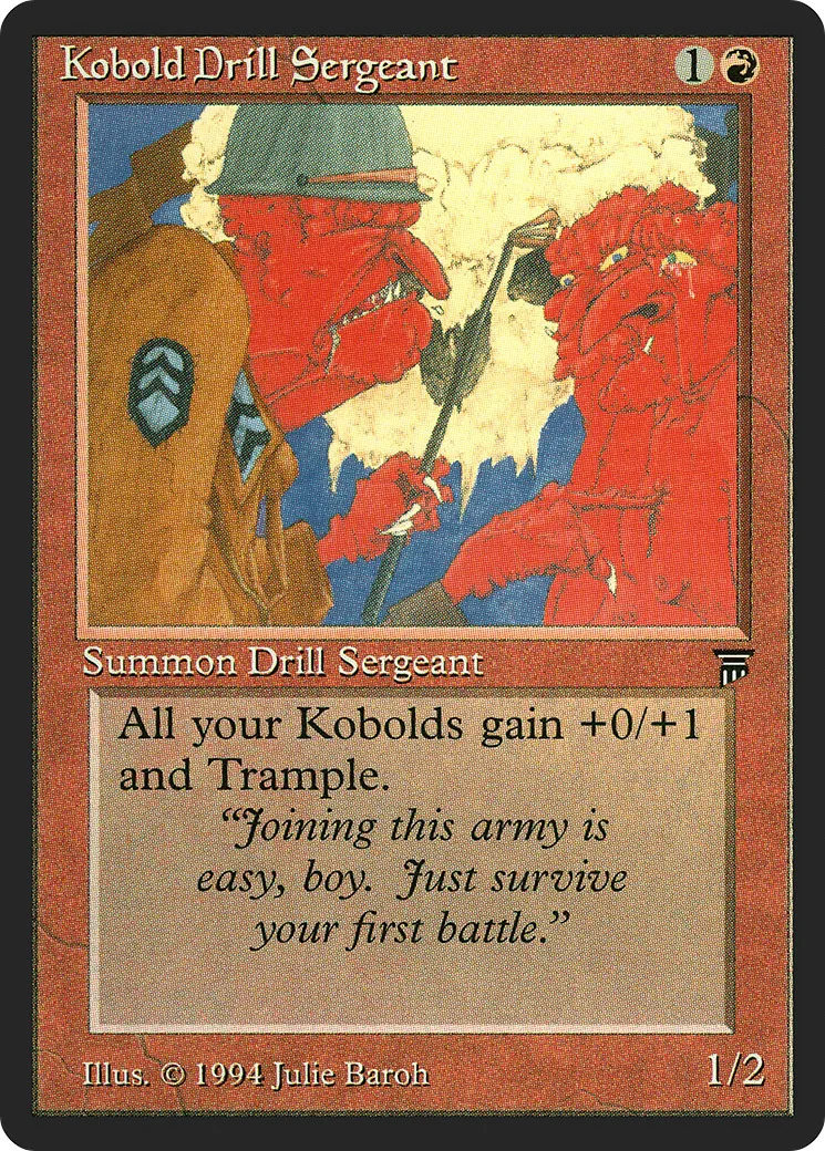Kobold Drill Sergeant — Legends — Magic: The Gathering