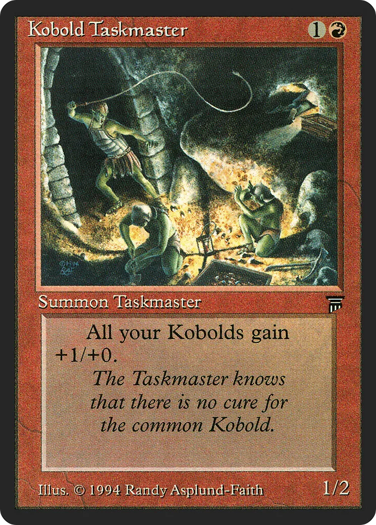 Kobold Taskmaster — Legends — Magic: The Gathering