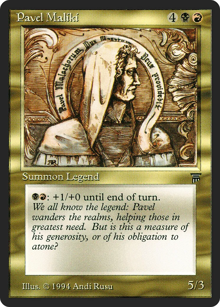 Pavel Maliki — Legends — Magic: The Gathering