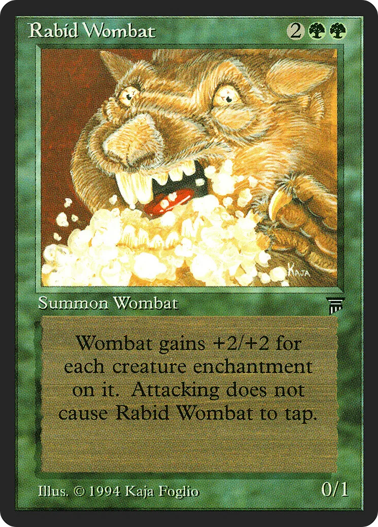 Rabid Wombat — Legends — Magic: The Gathering