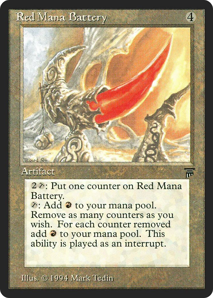 Red Mana Battery — Legends — Magic: The Gathering