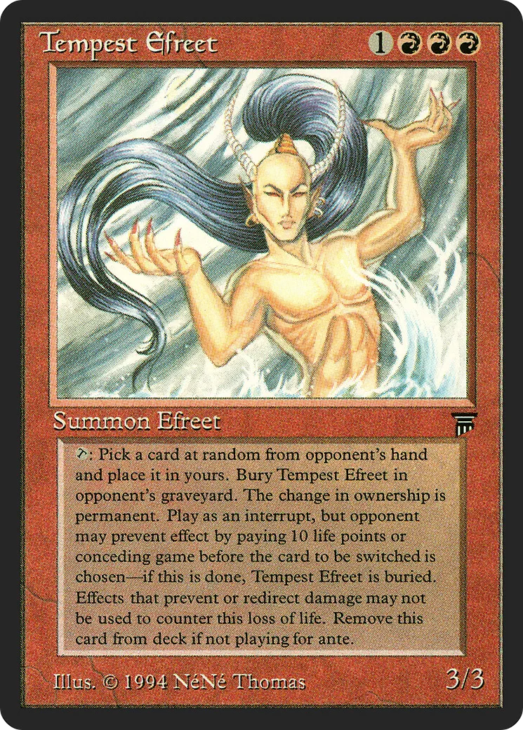 Tempest Efreet — Legends — Magic: The Gathering