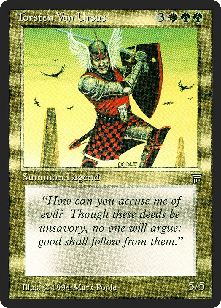 Torsten Von Ursus — Legends — Magic: The Gathering