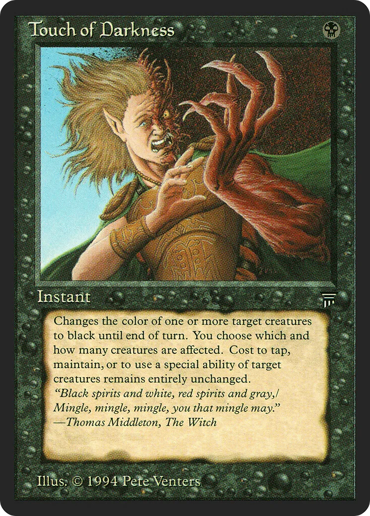 Touch of Darkness — Legends — Magic: The Gathering