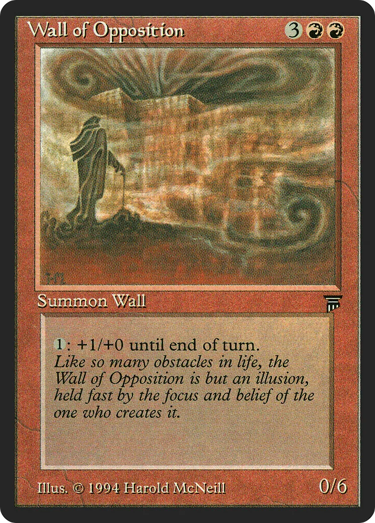 Wall of Opposition — Legends — Magic: The Gathering