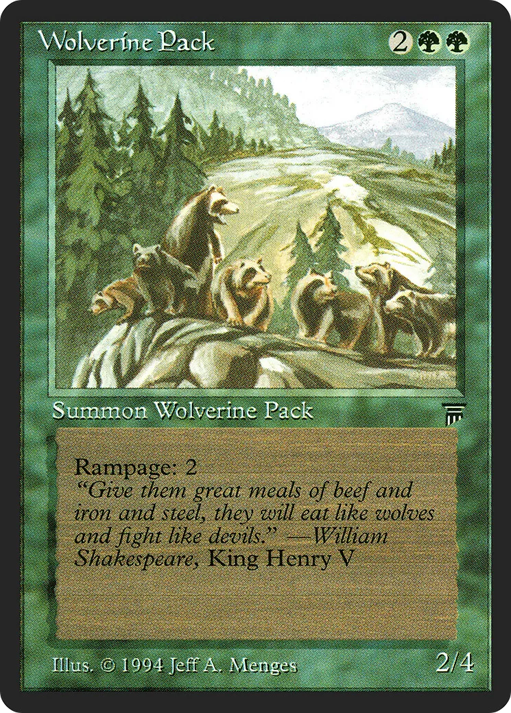 Wolverine Pack — Legends — Magic: The Gathering