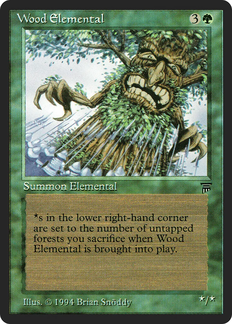 Wood Elemental — Legends — Magic: The Gathering