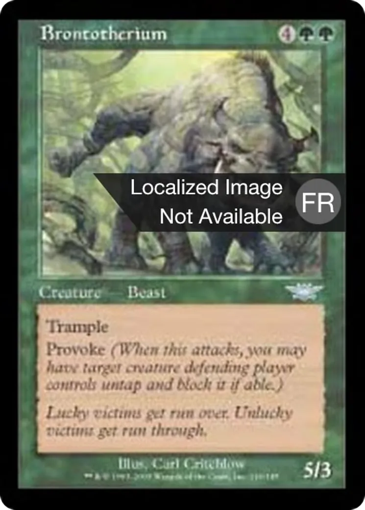 Brontothère — Legions — Magic: The Gathering