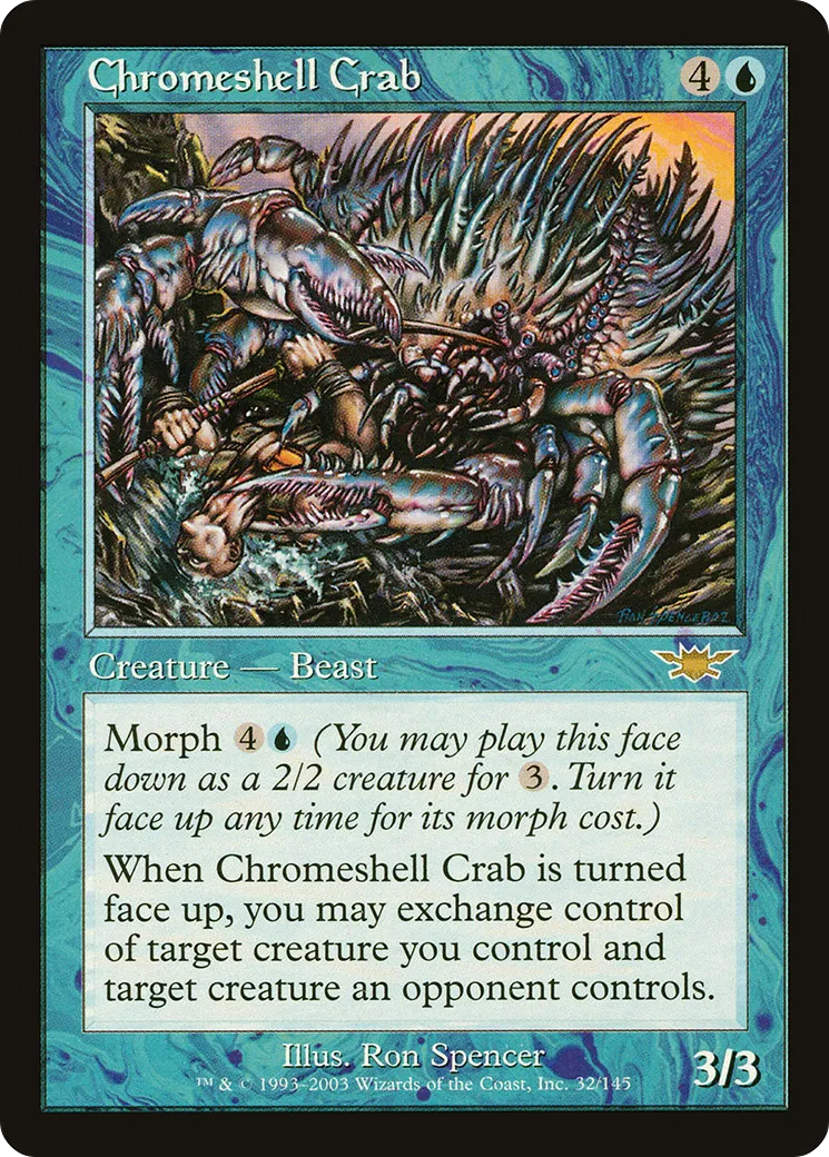 Chromeshell Crab — Legions — Magic: The Gathering
