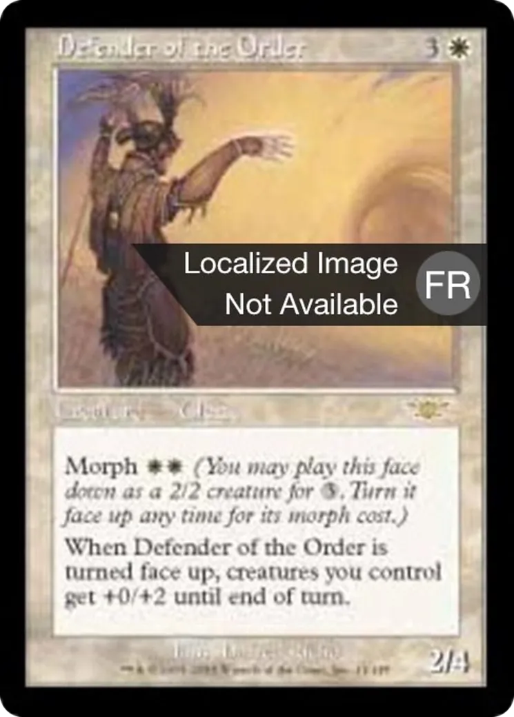 Défenseur de l'Ordre — Legions — Magic: The Gathering