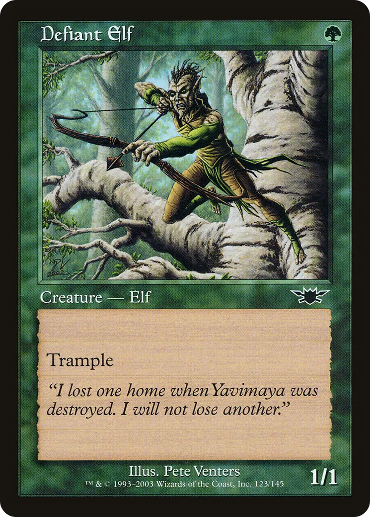 Defiant Elf — Legions — Magic: The Gathering